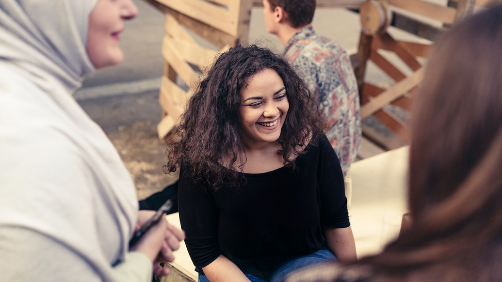 Smiling students